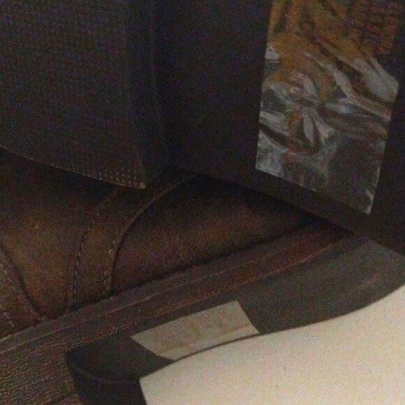 (new)JustFAB 6.5 Fold Over snap shaft Booties - lace-up closure-(defect) - Picture 4 of 4